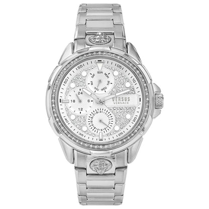Front view of Versus Versace 6e Arrondissement Crystal Men's Quartz Watch VSP1M1321