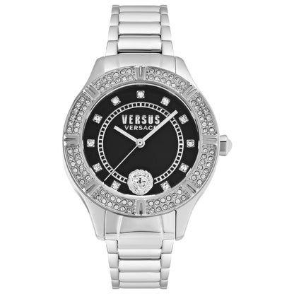 Front view of Versus Versace Canton Road Crystal Women's Quartz Watch VSP262721