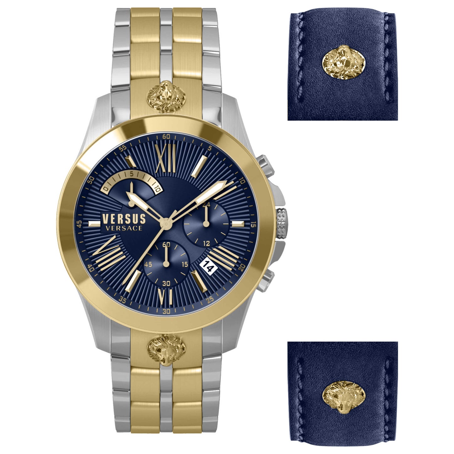 Front view of Versus Versace Chrono Lion Men's Quartz Watch VSPBH3421