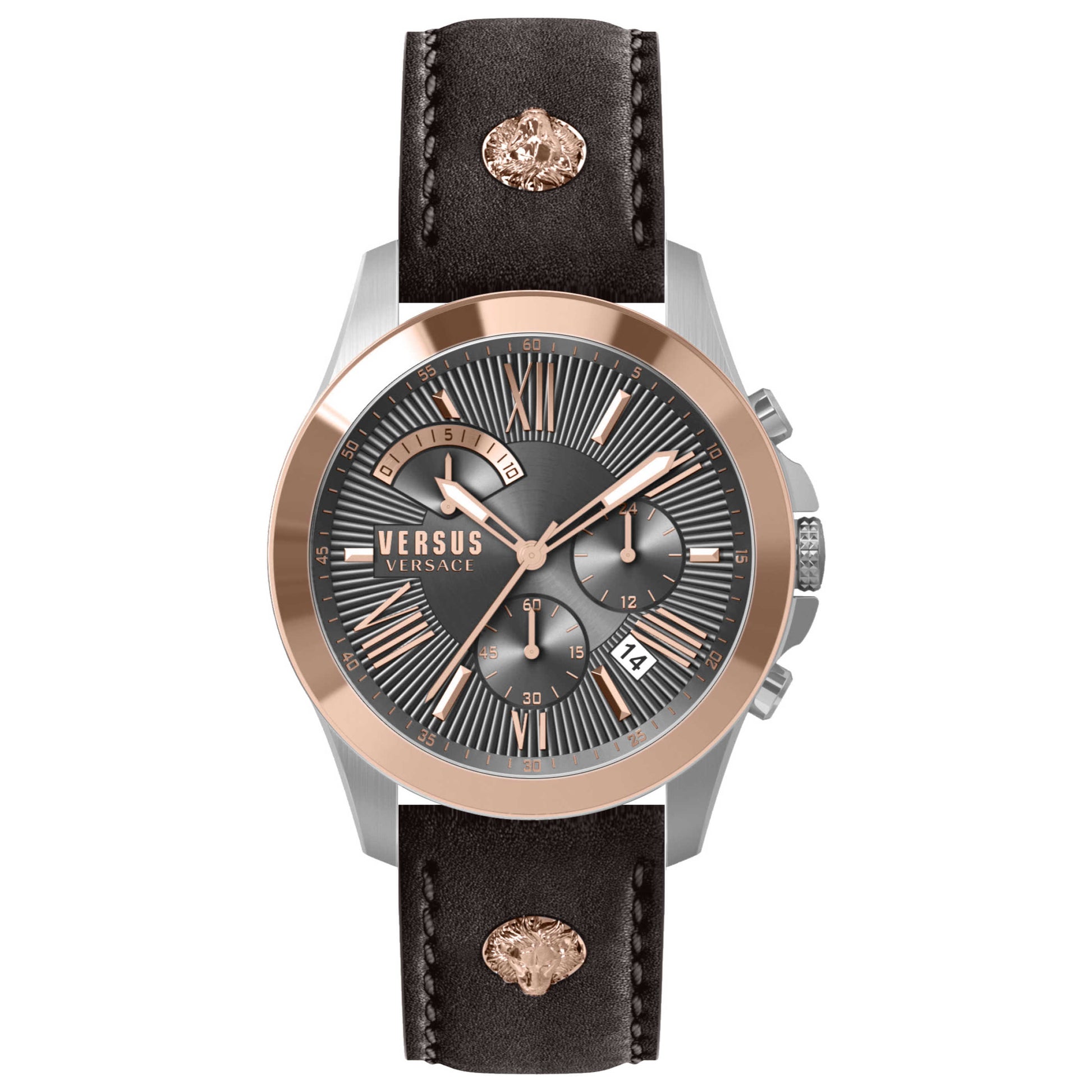 Front view of Versus Versace Chrono Lion Arch Men's Quartz Watch VSPBH8321