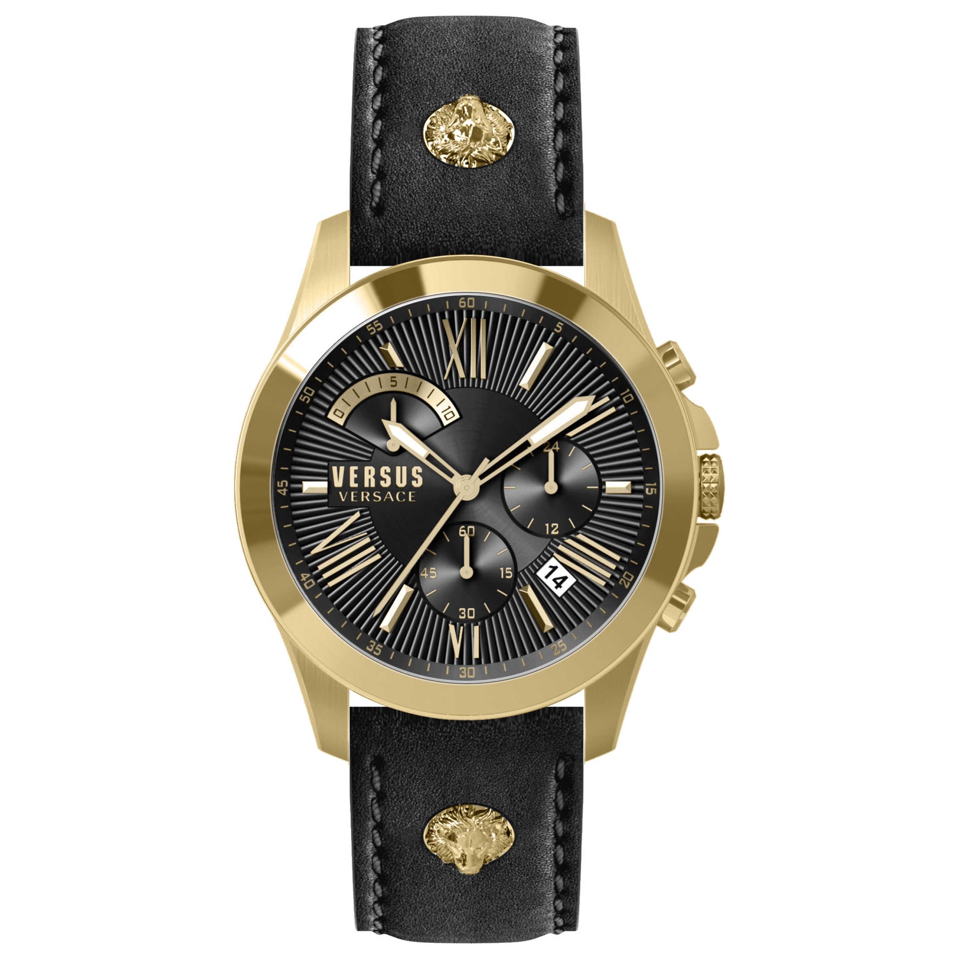 Front view of Versus Versace Chrono Lion Arch Men's Quartz Watch VSPBH8521
