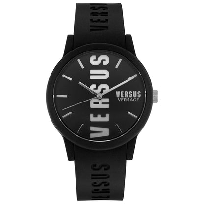 Front view of Versus Versace Barbes Silicone Men's Quartz Watch VSPKN0121