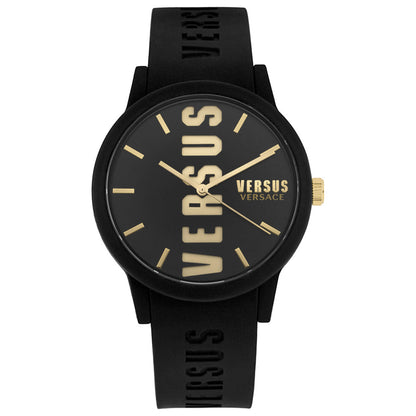 Front view of Versus Versace Barbes Silicone Men's Quartz Watch VSPKN0221