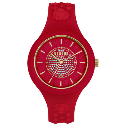 Front view of Versus Versace Fire Island Crystal Women's Quartz Watch VSPOQ1S21