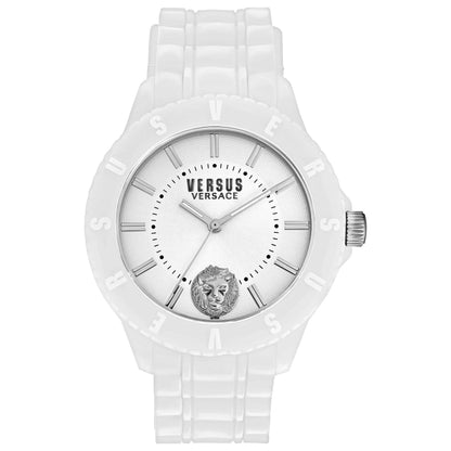 Front view of Versus Versace Tokyo Silicone Lion Men's Quartz Watch VSPOY6321