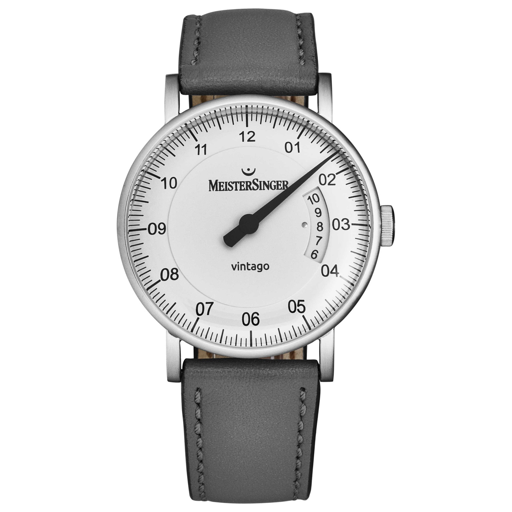 Front view of MeisterSinger Vintago Men's Automatic Watch VT901