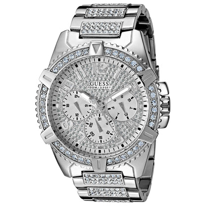 Front view of Guess Frontier Crystal Men's Quartz Watch W0799G1
