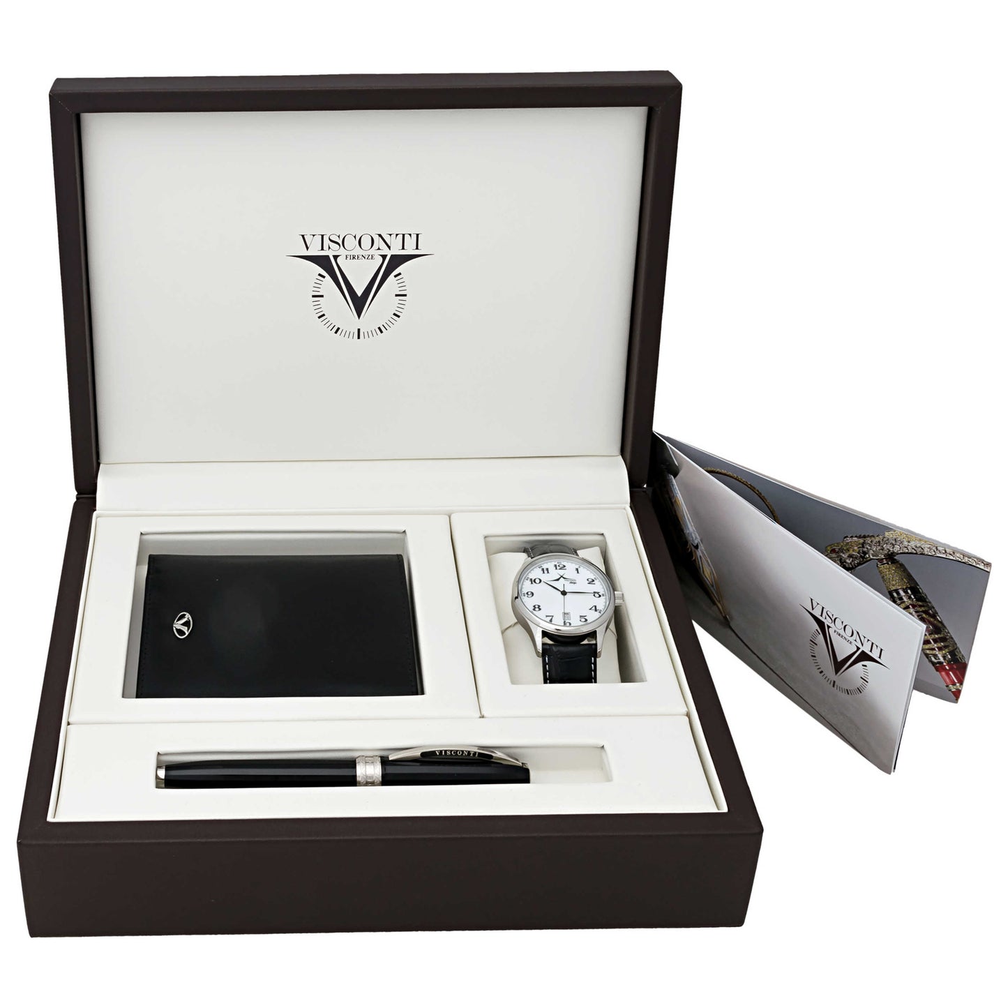 Front view of Visconti Antares Men's Swiss Quartz (Battery-Powered) Watch W099SET-110-29500