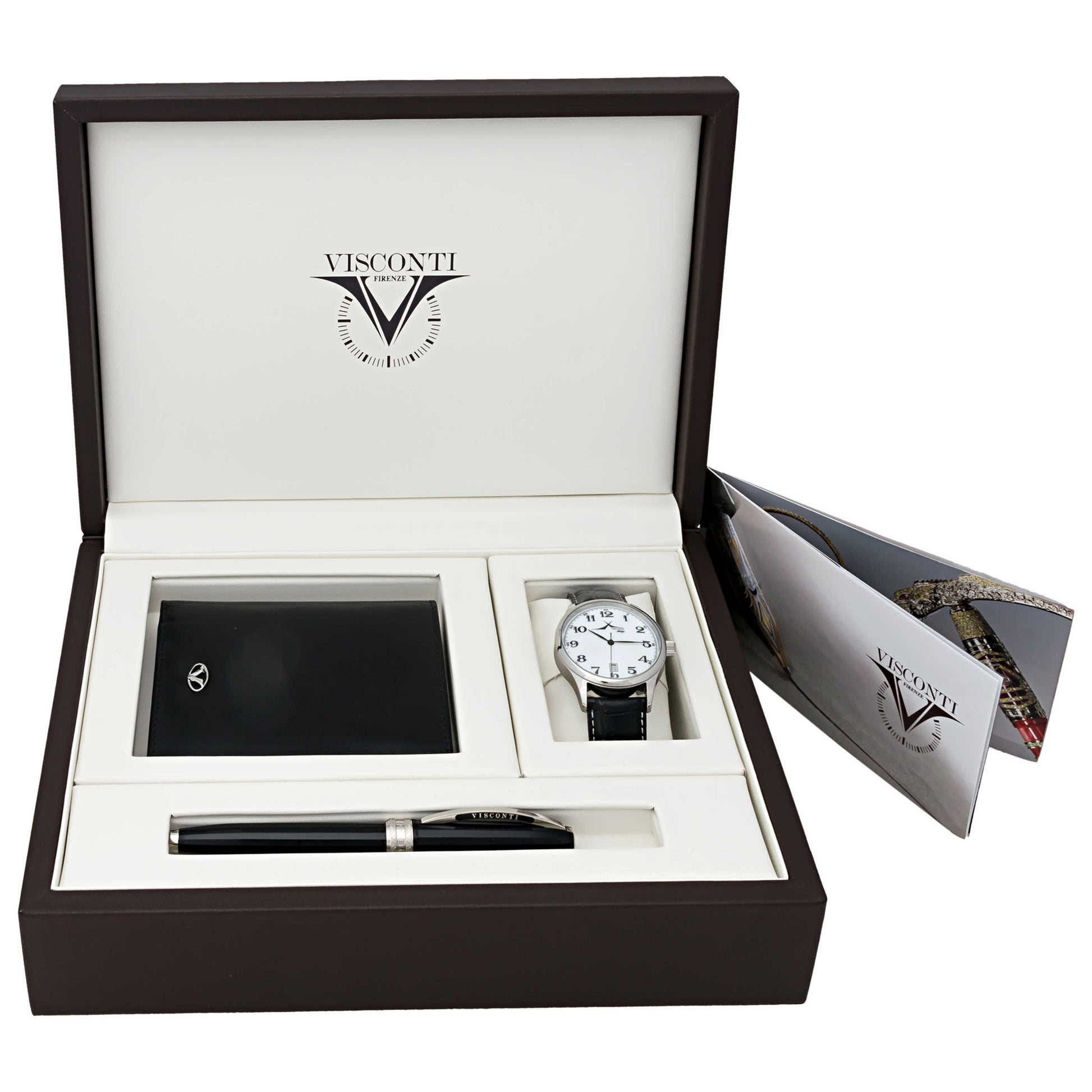 Front view of Visconti Antares Men's Swiss Quartz (Battery-Powered) Watch W099SET-110-29500