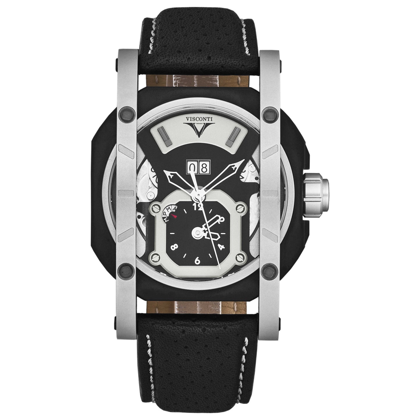 Front view of Visconti GMT Sport Men's Automatic Watch W102-01-106-00