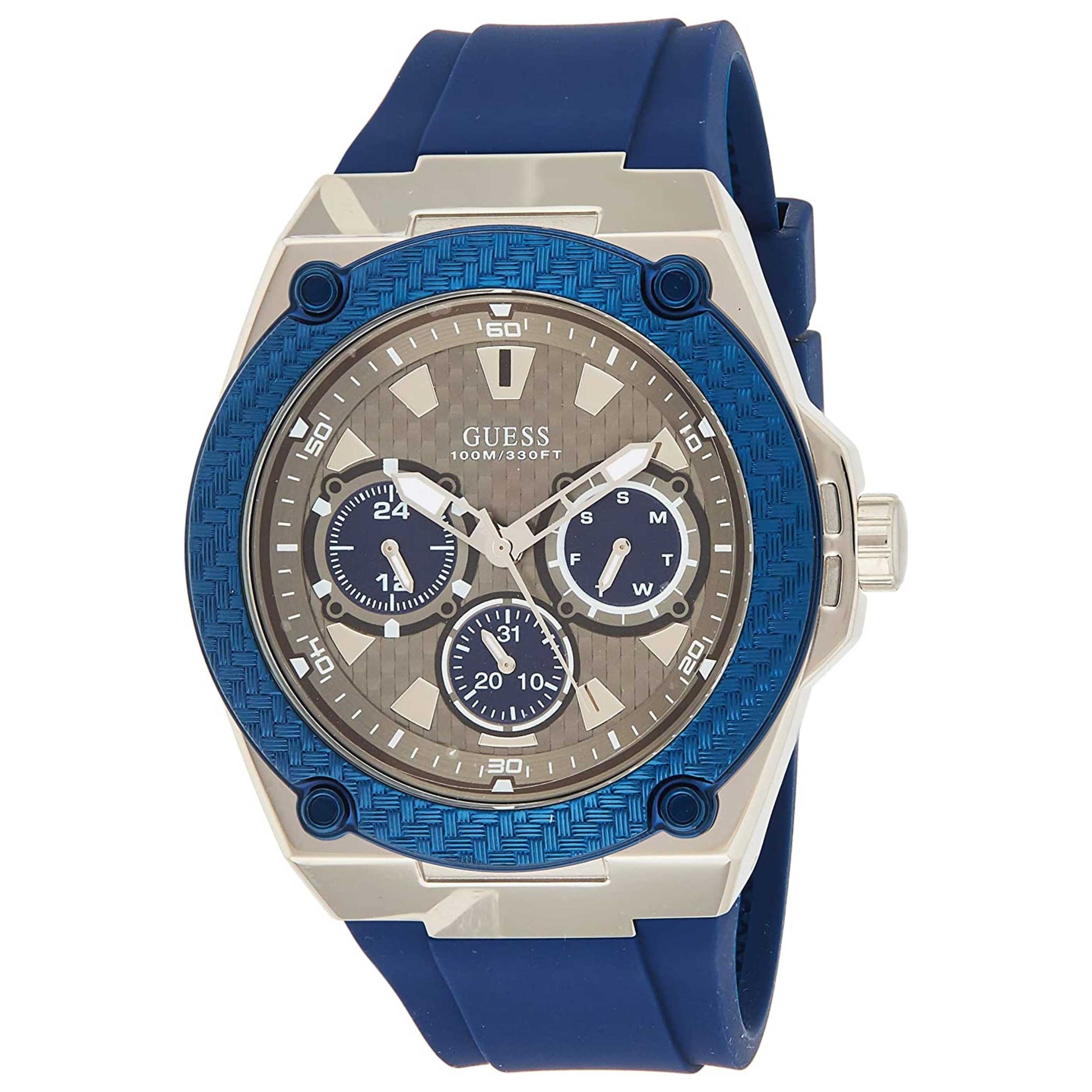 Front view of Guess Legacy Men's Quartz Watch W1049G1