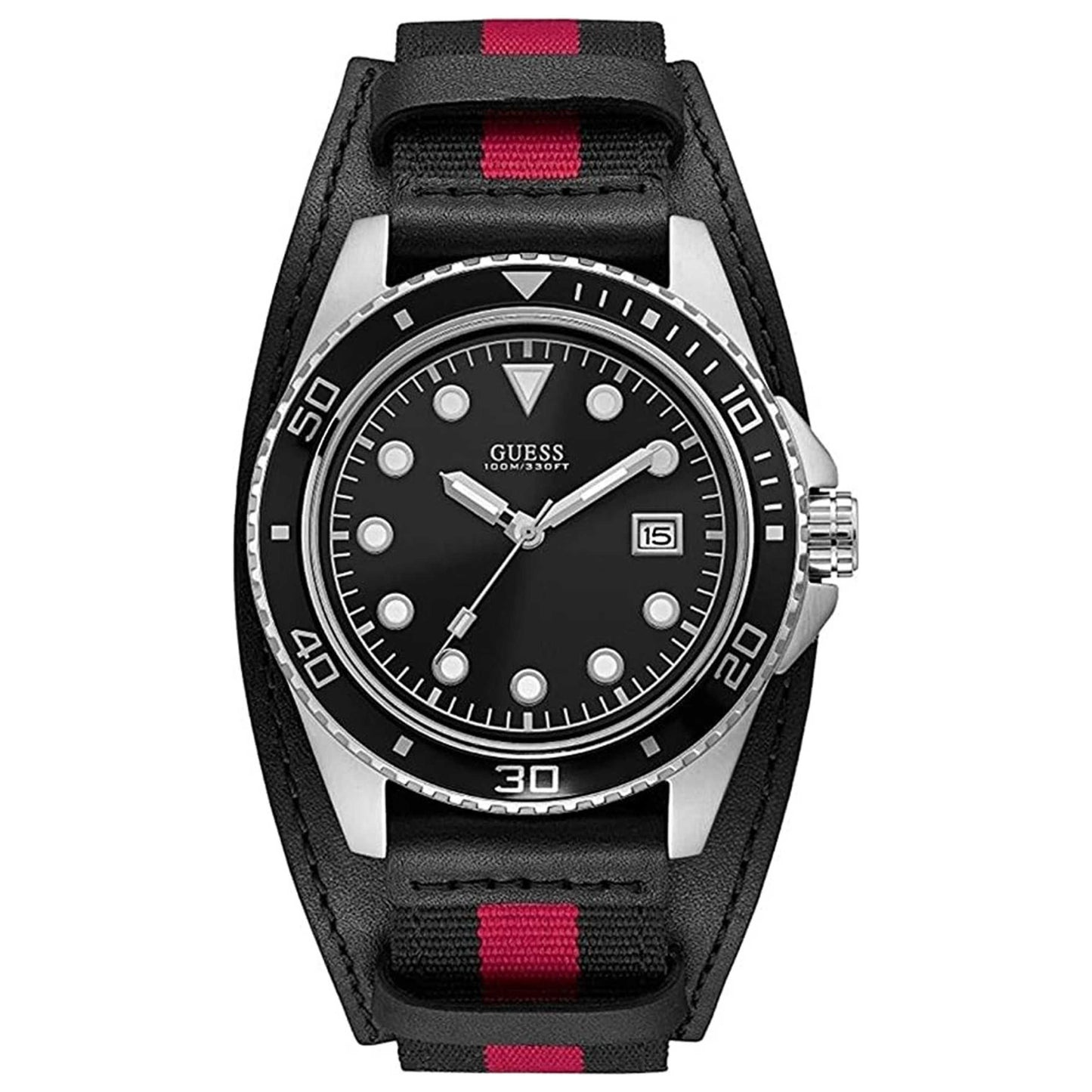 Front view of Guess Classic Men's Quartz Watch W1051G1