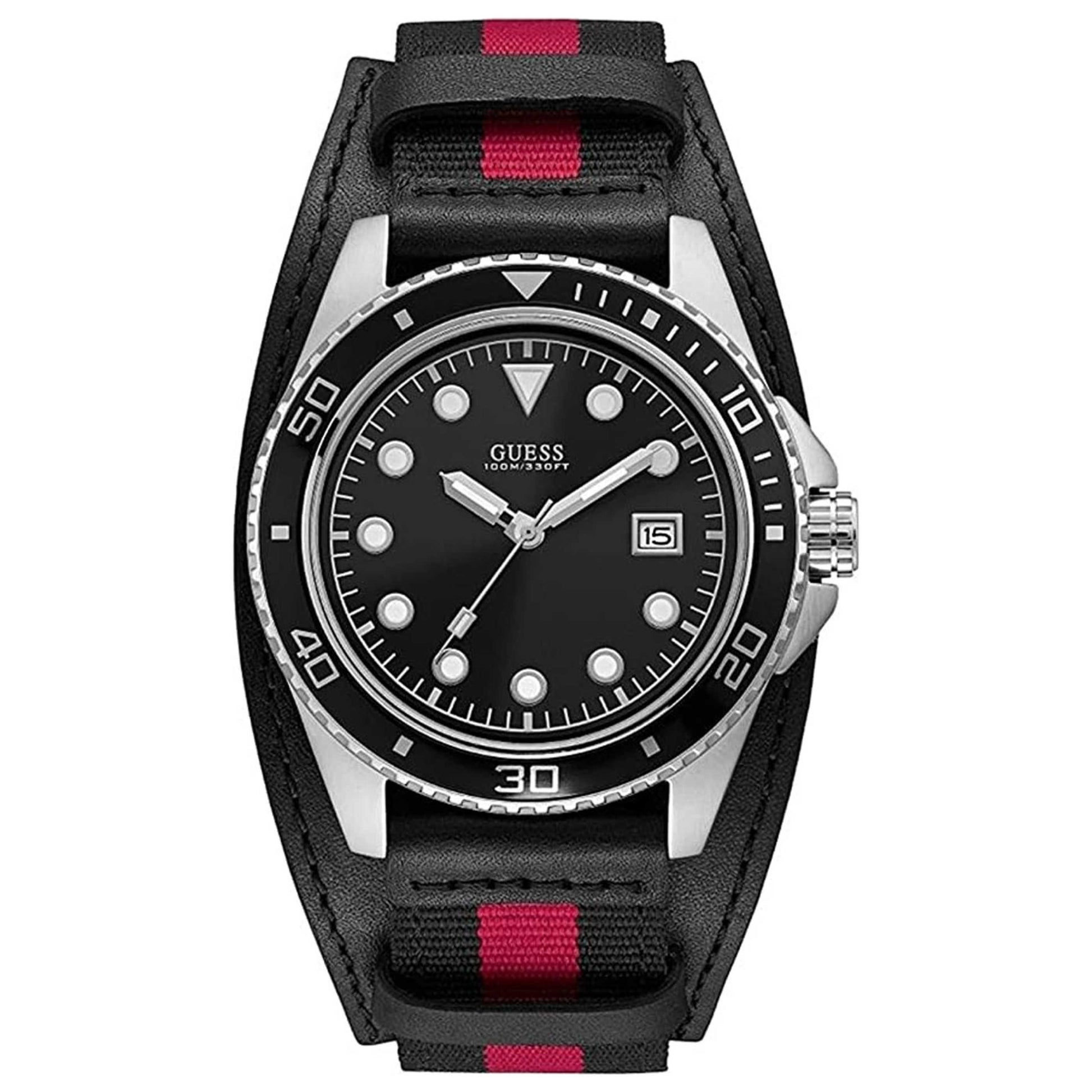 Front view of Guess Classic Men's Quartz Watch W1051G1