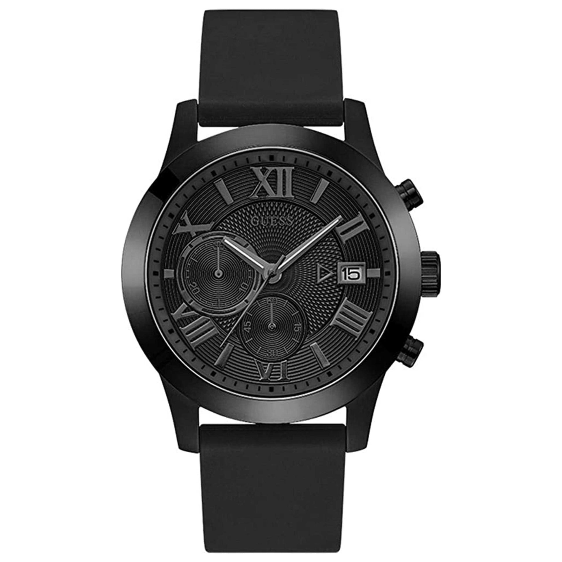 Front view of Guess Atlas Men's Quartz Watch W1055G1