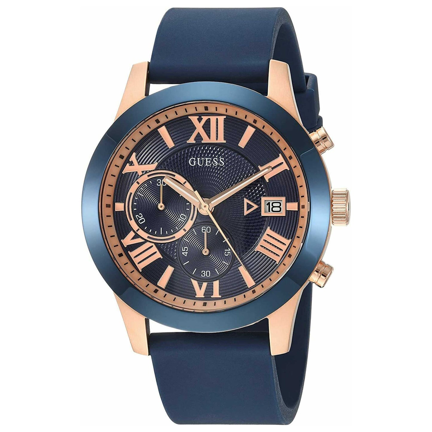 Front view of Guess Atlas Men's Quartz Watch W1055G2