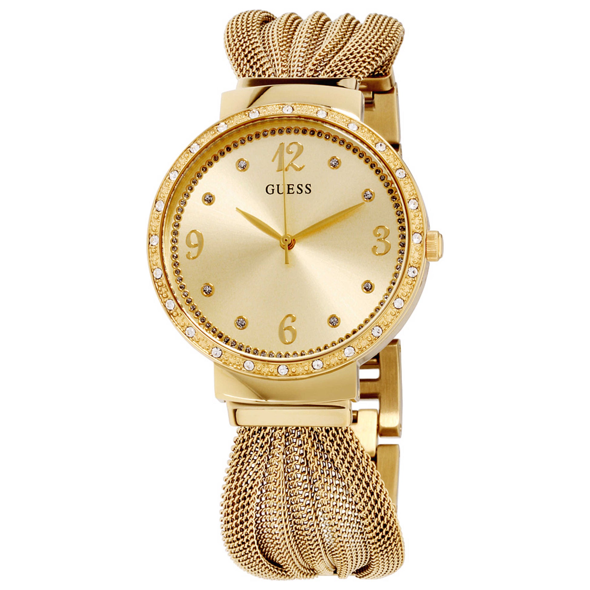 Front view of Guess Chiffon Women's Quartz Watch W1083L2