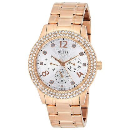 Front view of Guess Bedazzle Women's Quartz Watch W1097L3