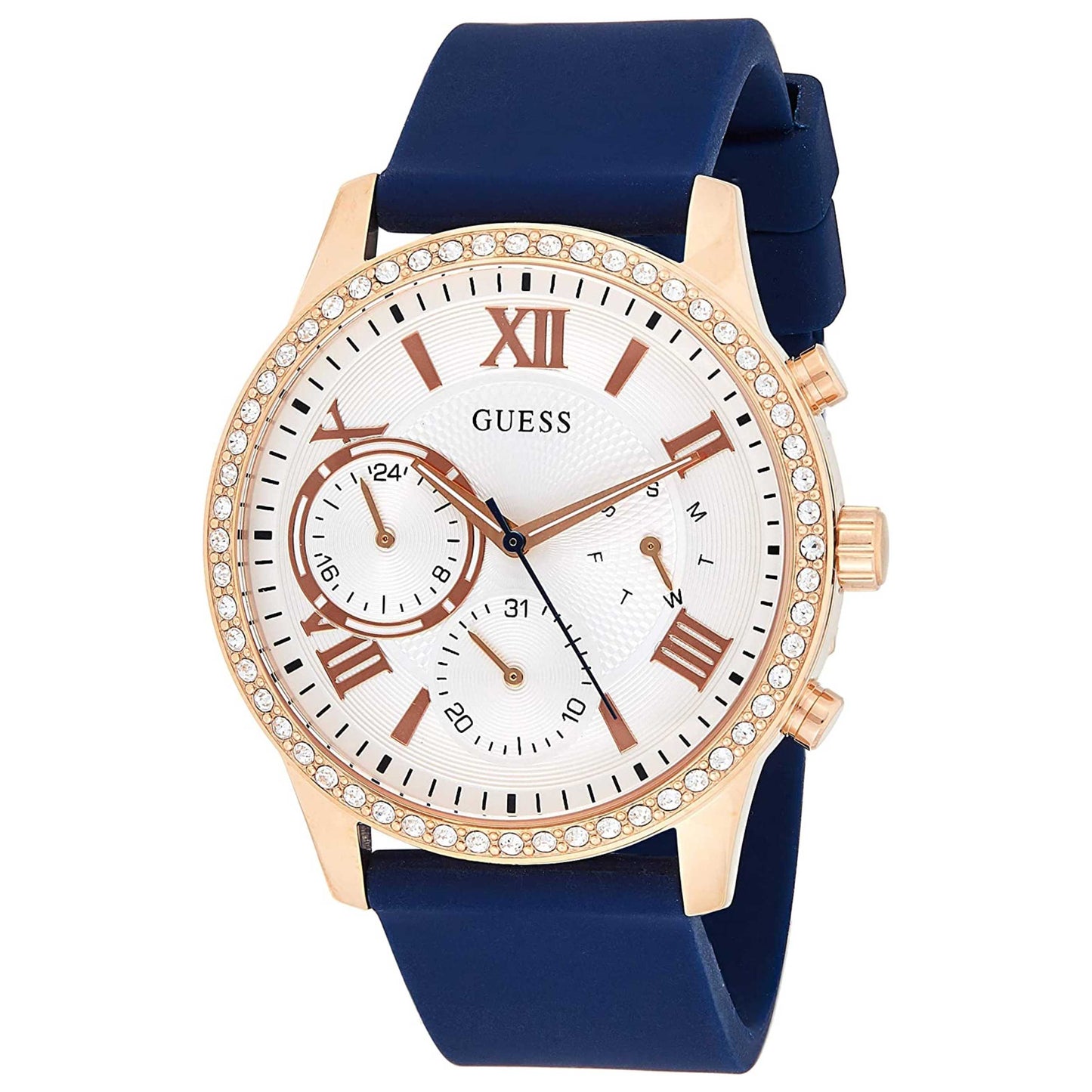 Front view of Guess Solar Women's Quartz Watch W1135L3