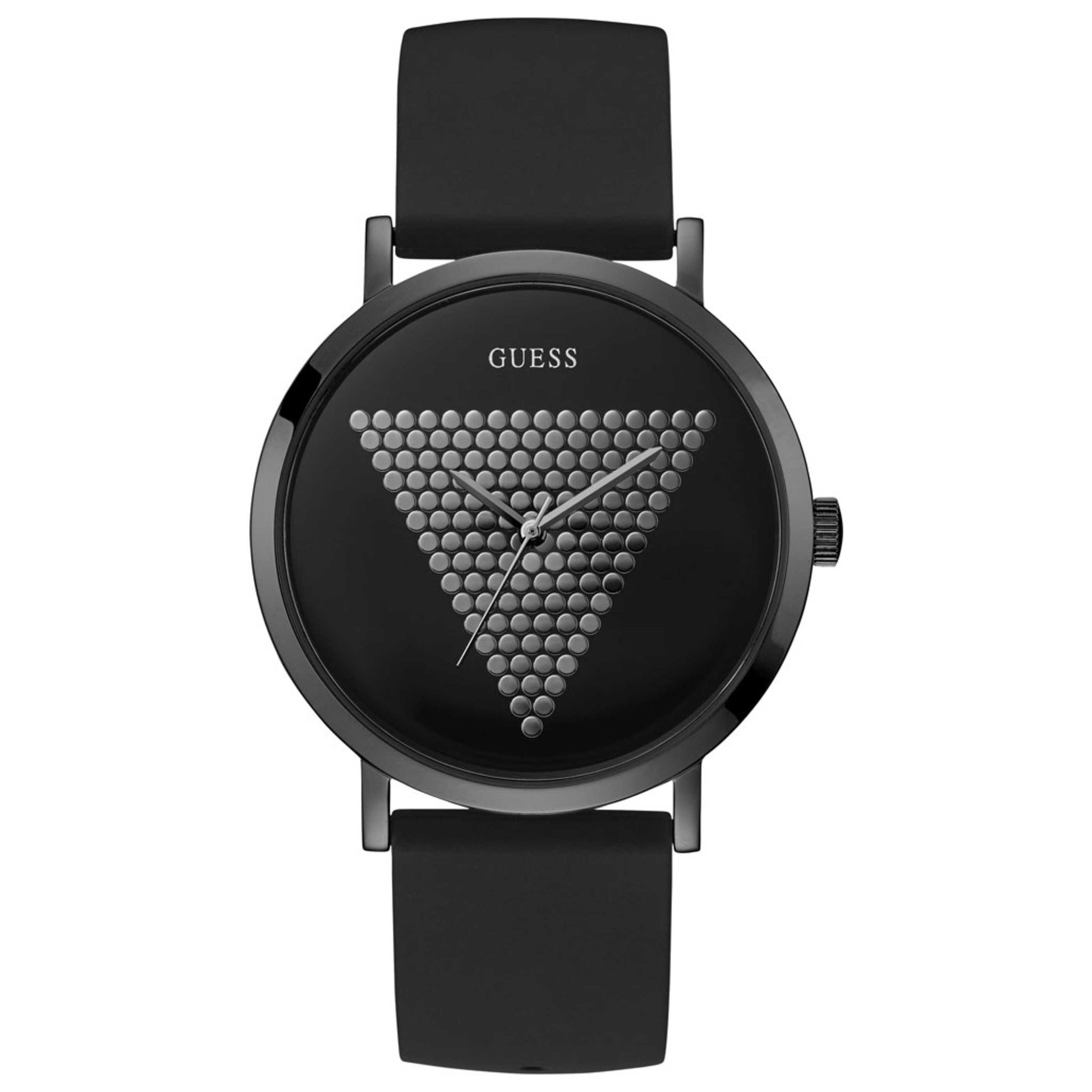 Front view of Guess Imprint Men's Quartz Watch W1161G2