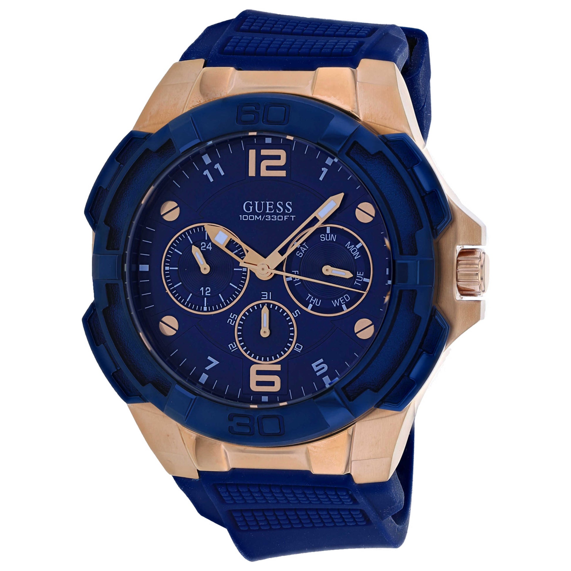 Front view of Guess Genesis Men's Quartz Watch W1254G3