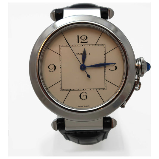 Front view of Cartier Pasha Men's Automatic Watch W3107255-SDV2
