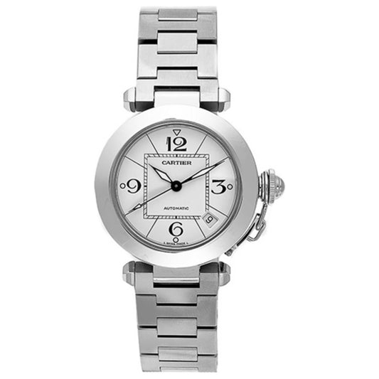 Front view of Cartier Pasha Men's Watch W31074M7