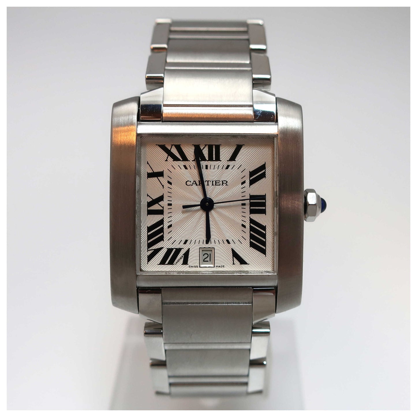 Front view of Cartier Tank Francaise Men's Automatic Watch W51002Q3-PO