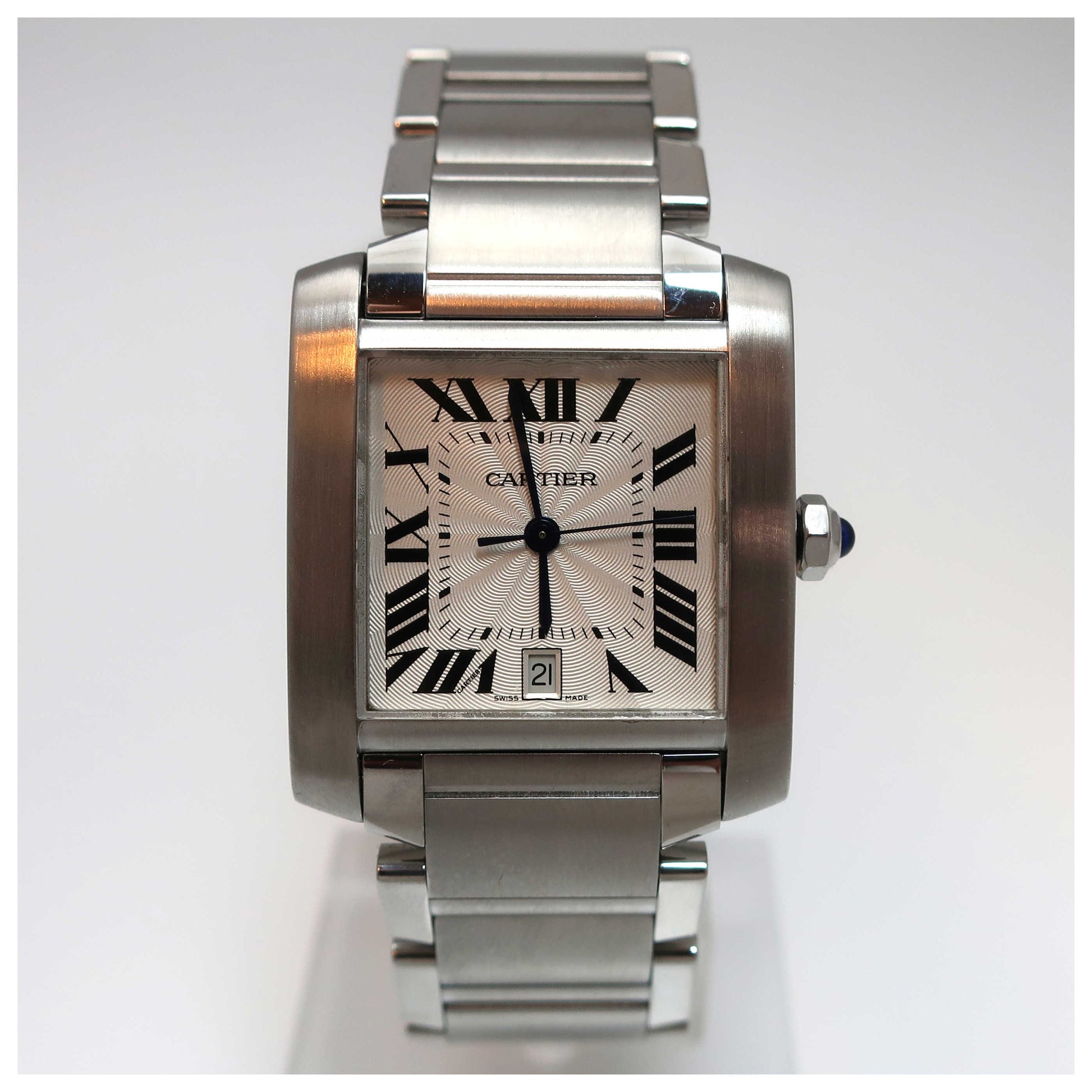 Front view of Cartier Tank Francaise Men's Automatic Watch W51002Q3-PO
