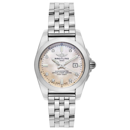 Front view of Breitling Galactic Women's Swiss Quartz (Battery-Powered) Certified Chronometer Watch W7234812-A785-792A