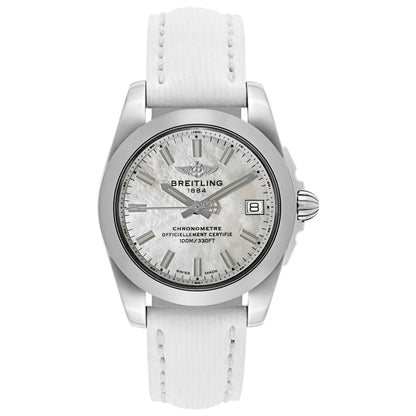 Front view of Breitling Galactic Women's Swiss Quartz (Battery-Powered) Certified Chronometer Watch W7433012-A779-236X