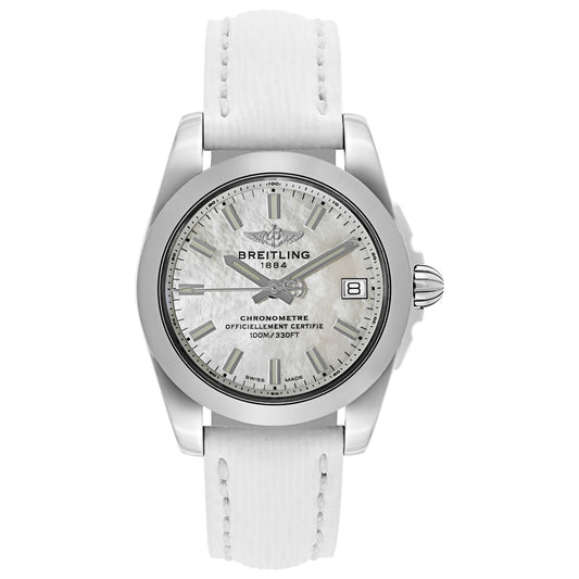 Front view of Breitling Galactic Women's Swiss Quartz (Battery-Powered) Certified Chronometer Watch W7433012-A779-236X