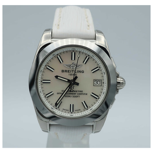 Front view of Breitling Galactic Women's Swiss Quartz (Battery-Powered) Certified Chronometer Watch W7433012-A779236X-SD