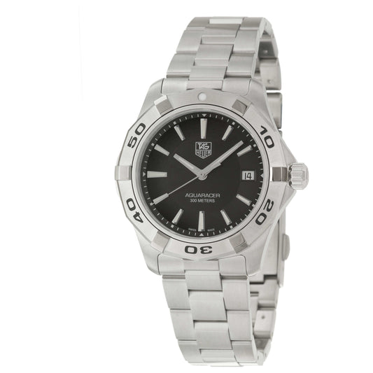 Front view of Tag Heuer Aquaracer Men's Swiss Quartz (Battery-Powered) Watch WAP1110-BA0831