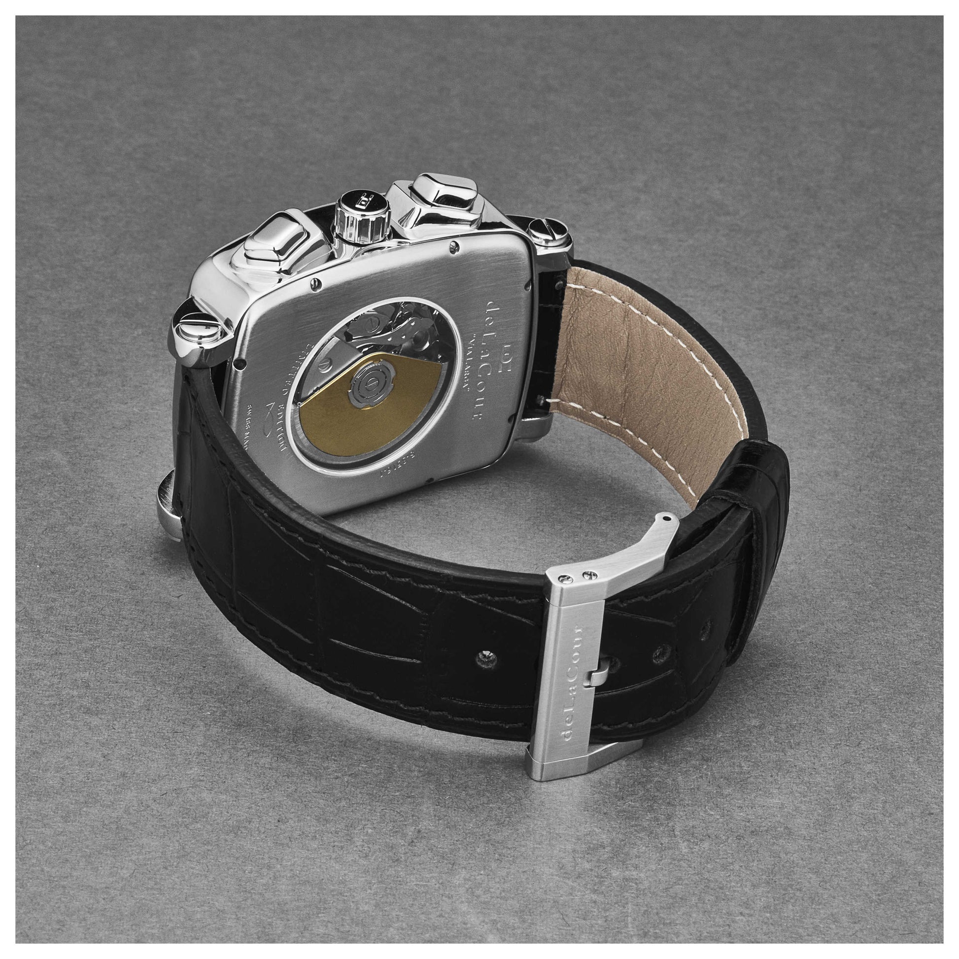 DeLaCour ViaLarga Men's Automatic Watch WAST1026-BLK - Image #2