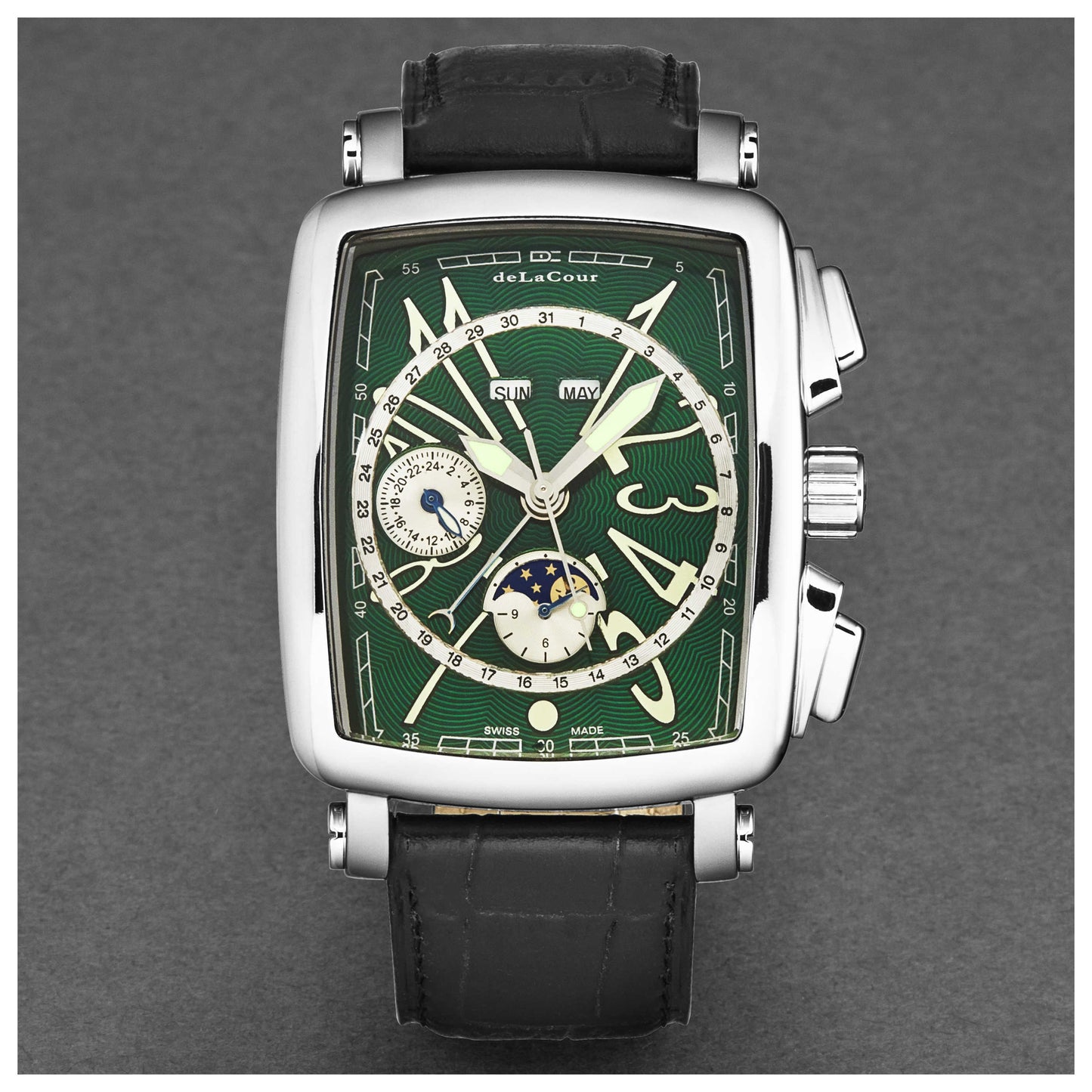 DeLaCour ViaLarga Men's Automatic Watch WAST1026-GRN - Image #4