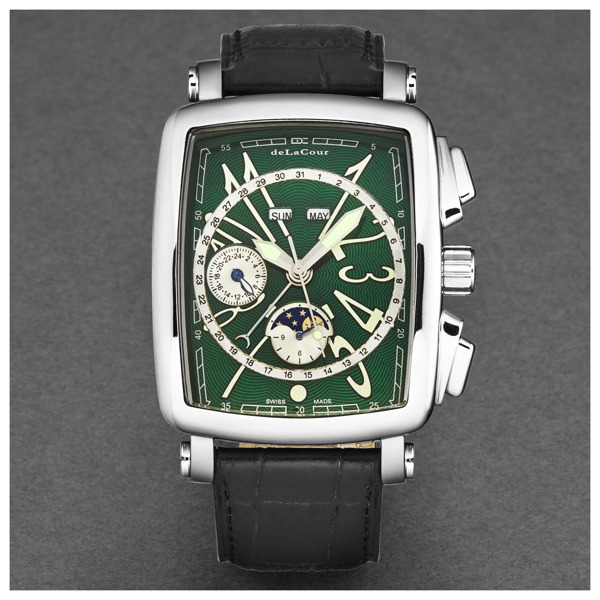DeLaCour ViaLarga Men's Automatic Watch WAST1026-GRN - Image #4
