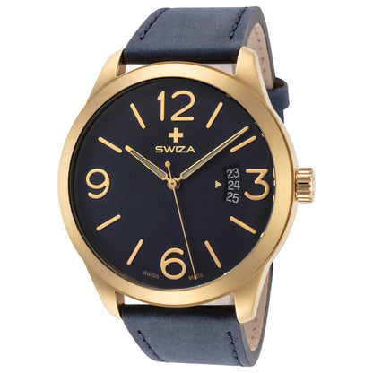 Front view of Swiza Magnus Men's Quartz Watch WAT.0871.1301