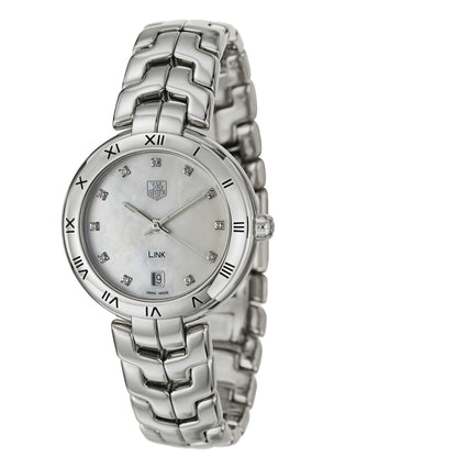 Front view of Tag Heuer Link Women's Swiss Quartz (Battery-Powered) Watch WAT1315-BA0956