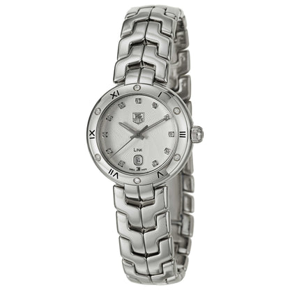 Front view of Tag Heuer Link Women's Swiss Quartz (Battery-Powered) Watch WAT1413-BA0954