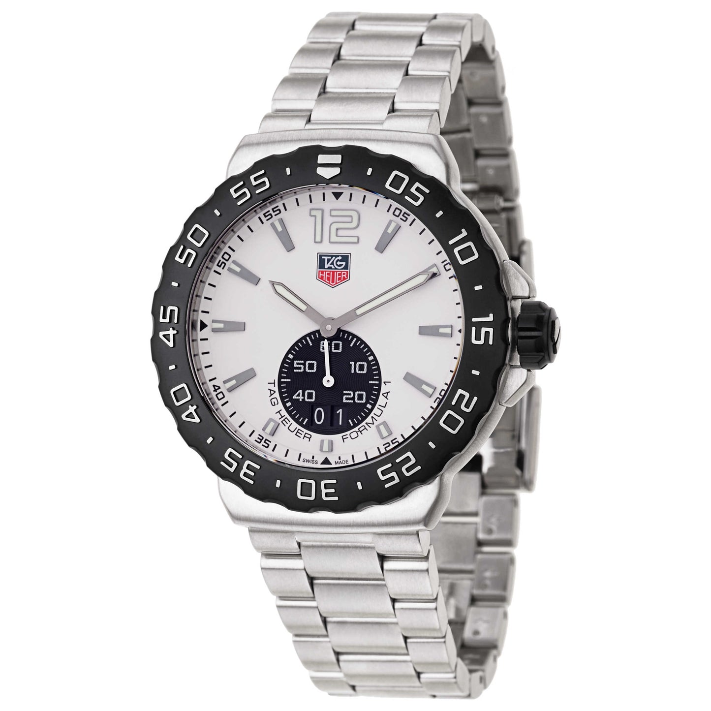 Front view of Tag Heuer Formula 1 Men's Swiss Quartz (Battery-Powered) Watch WAU1111-BA0858