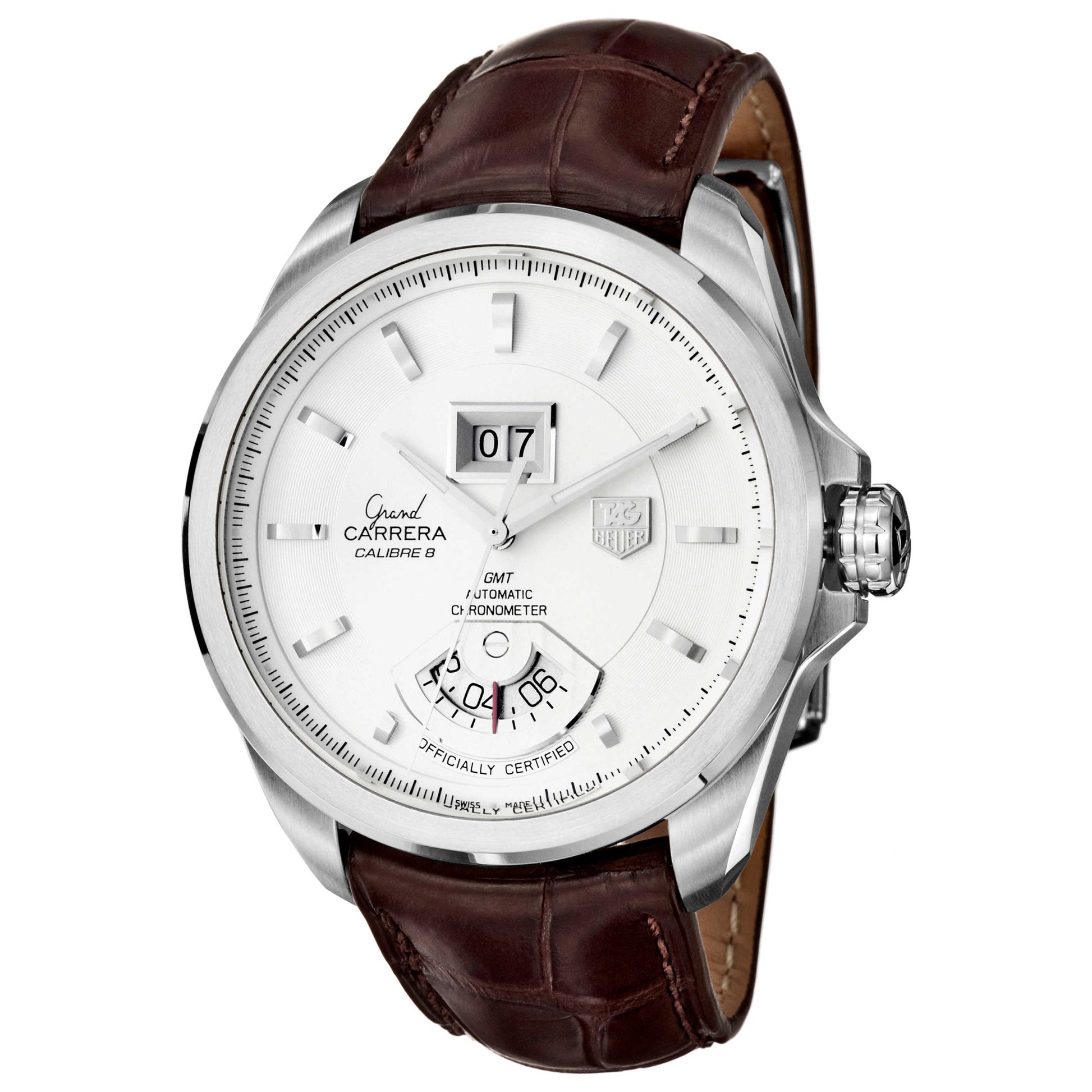 Front view of Tag Heuer Grand Carrera Men's Watch WAV5112-FC6231