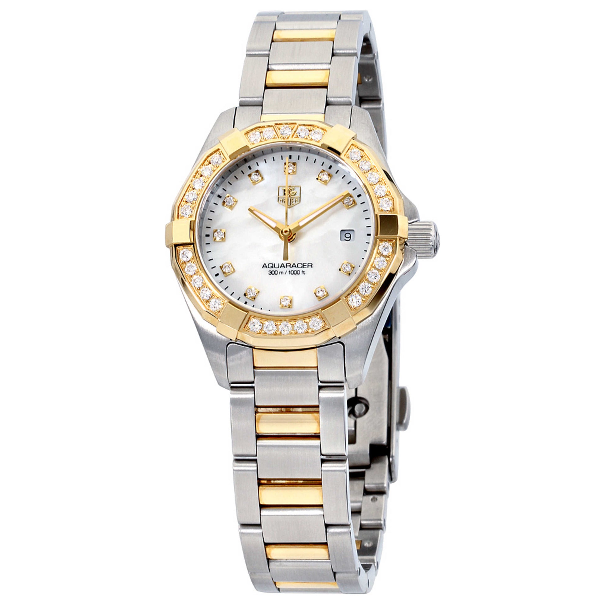 Front view of Tag Heuer Aquaracer Women's Quartz Watch WAY1453.BD0922