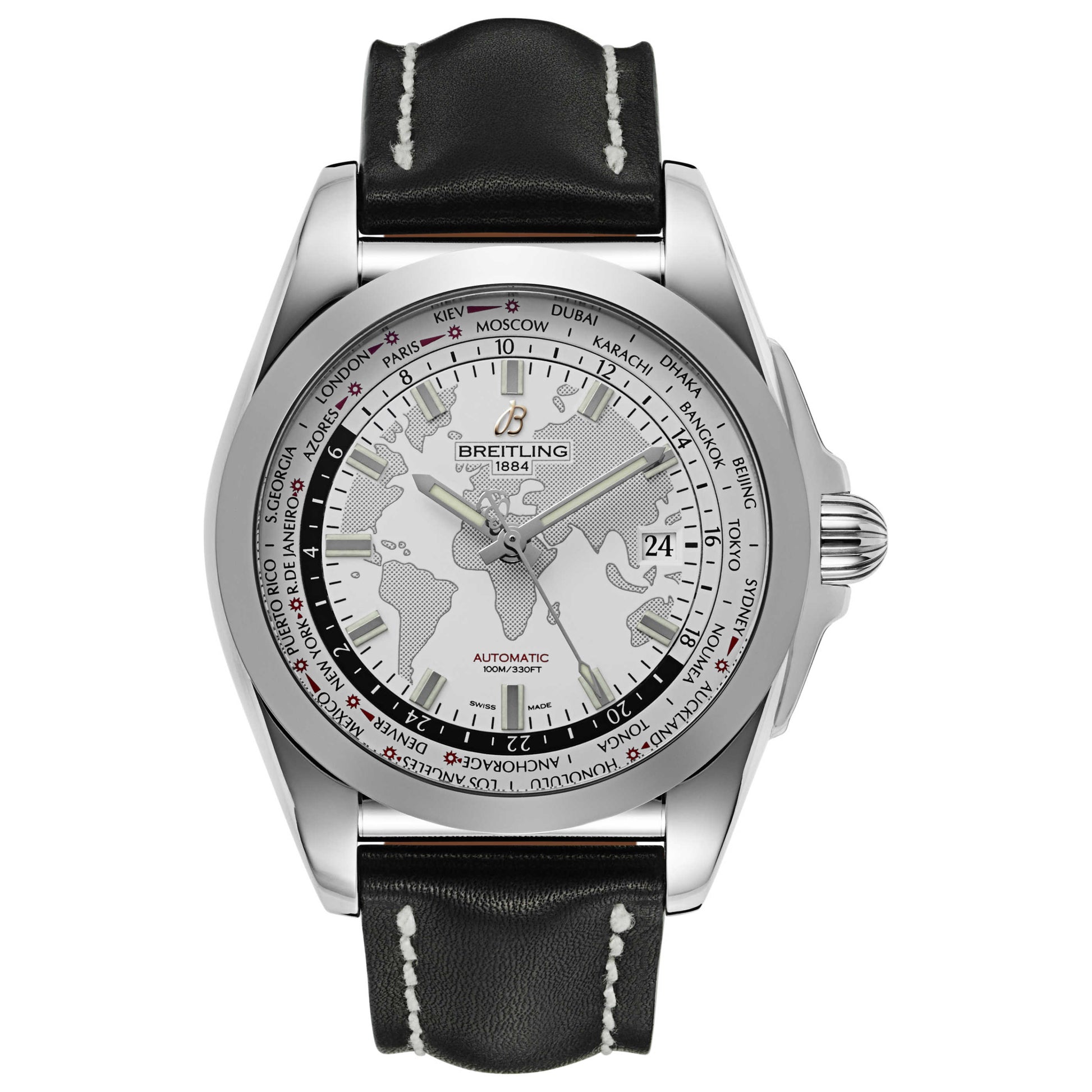 Front view of Breitling Galactic Men's Automatic Watch WB3510U0-A777-435X