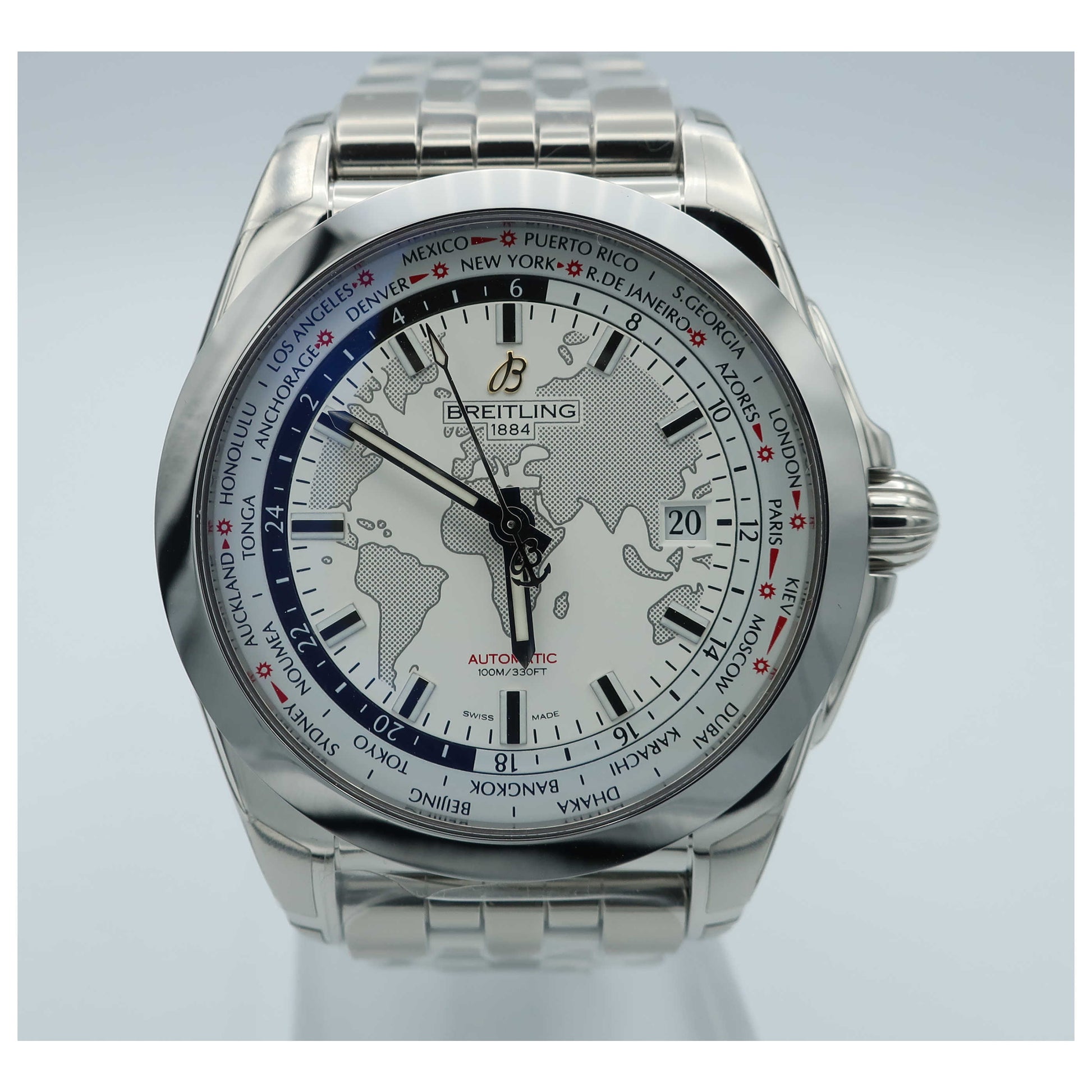 Front view of Breitling Galactic Men's Automatic Watch WB3510U0-A777375A-SD