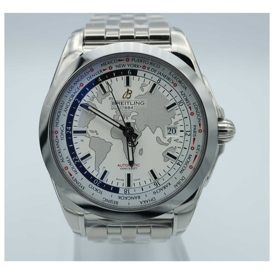 Front view of Breitling Galactic Men's Automatic Watch WB3510U0-A777375A-SD