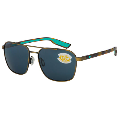 Front view of Costa del Mar Wader Unisex Sunglasses WDR-291-OGP
