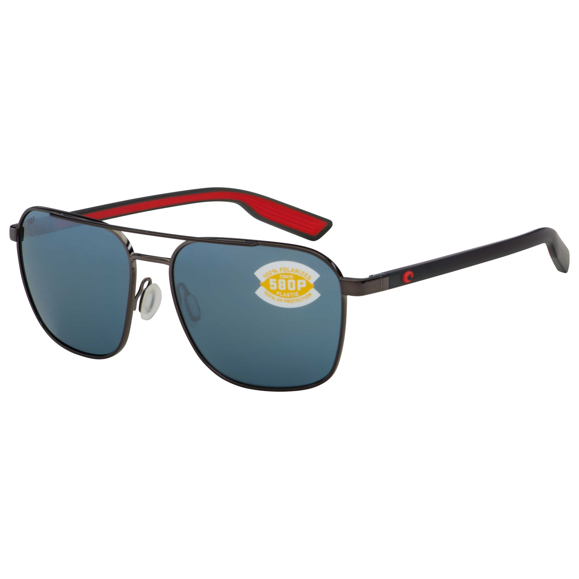 Front view of Costa del Mar Wader Unisex Sunglasses WDR-295-OSGP