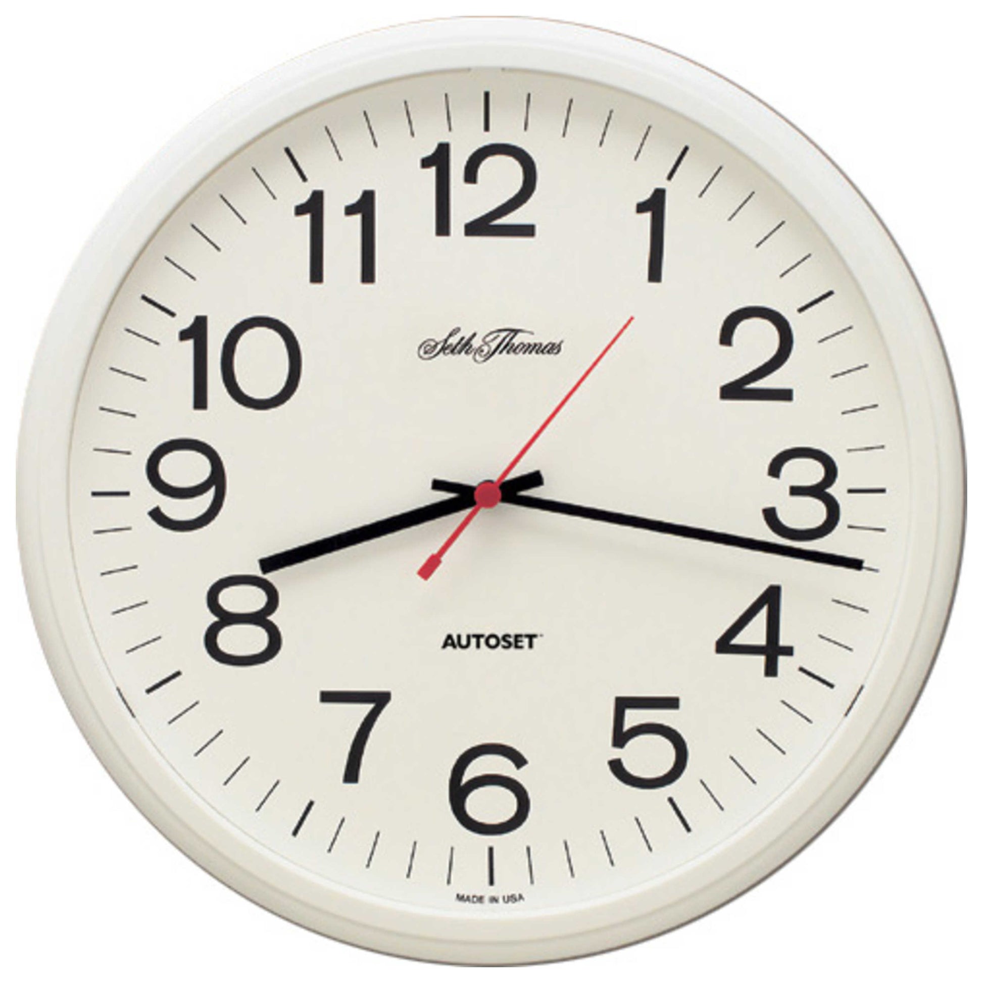 Front view of Seth Thomas Wall Clock Quartz Clock WIV001137