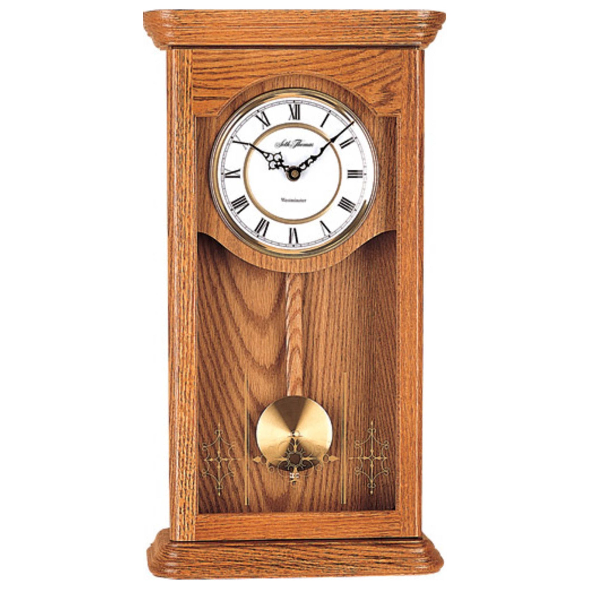 Front view of Seth Thomas Pendulum Wall Clock Quartz Clock WOK007077