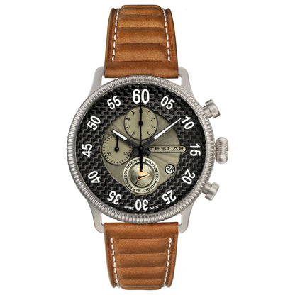 Front view of Teslar Re-Balance T-1 Chrono Sport Men's Quartz Watch WTTP00119